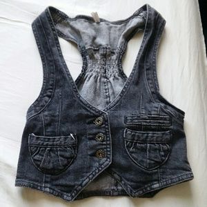 90's Vintage Jean Vest